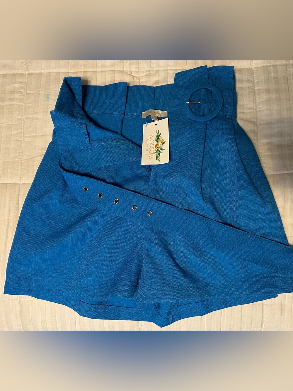 Flying Tomato Royal Blue High Waisted Women Short Size S NWT